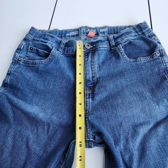 Childrens Place Jeans Boys 16 Blue Skinny Adjustable Waist Med Wash Denim - Picture 4 of 11